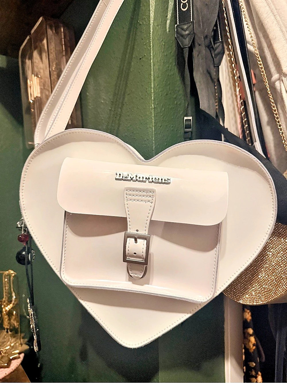 Dr. Martens Heart Crossbody Bag in White
